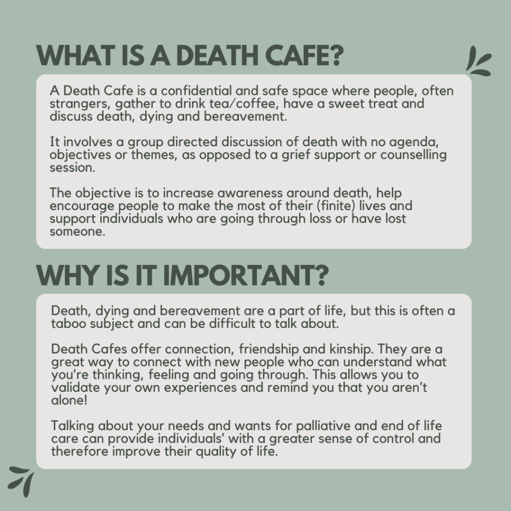 What is a death cafe, why is it important?